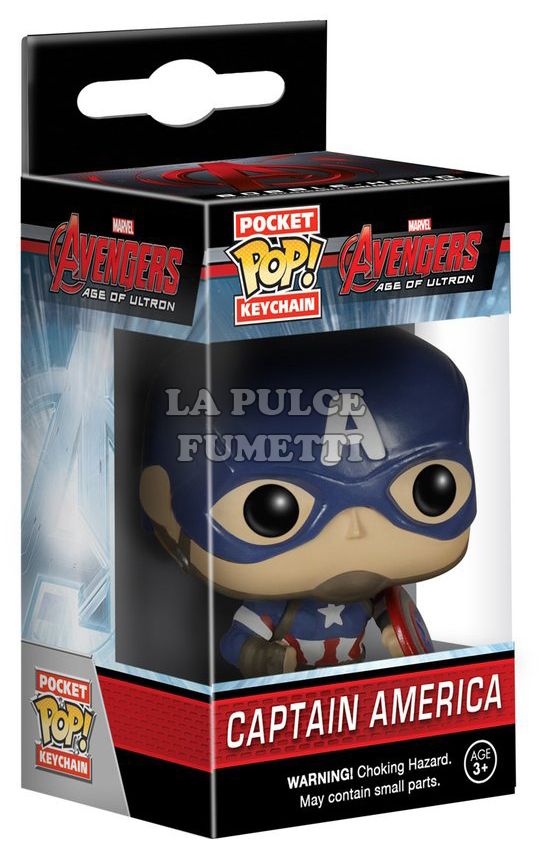 AVENGERS 2: CAPTAIN AMERICA - POP FUNKO POCKET KEYCHAN 4 CM